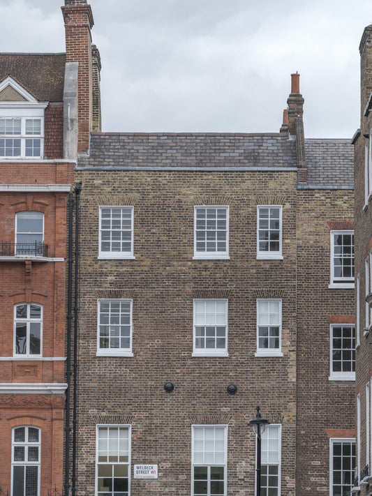London-Fassaden: Welbeck Street Charm Wandbild