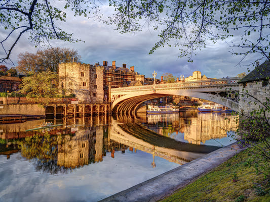 York's Golden River Reflection Wall Mural