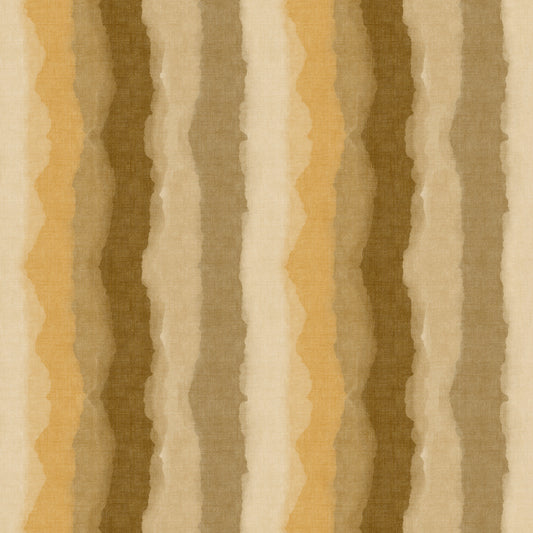 Relax Ocher Painted Stripes Wallpaper⁠