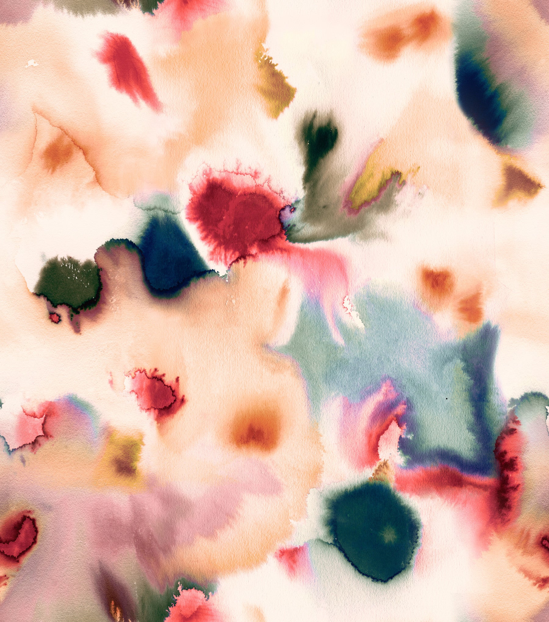 Abstract Watercolor Flow Wall Mural
