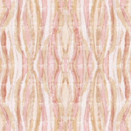 Soft Whisper ikat Waves Wallpaper⁠
