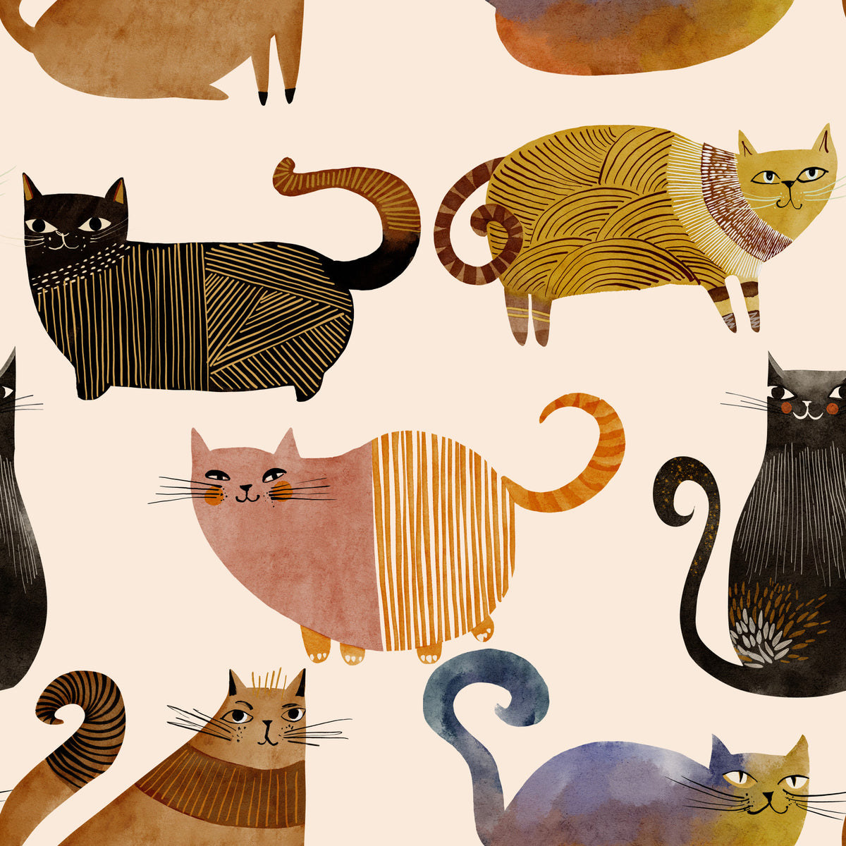 Tapeta Curly Tail Club in your room — zoomed