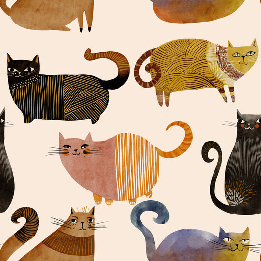 Papier peint Curly Tail Club