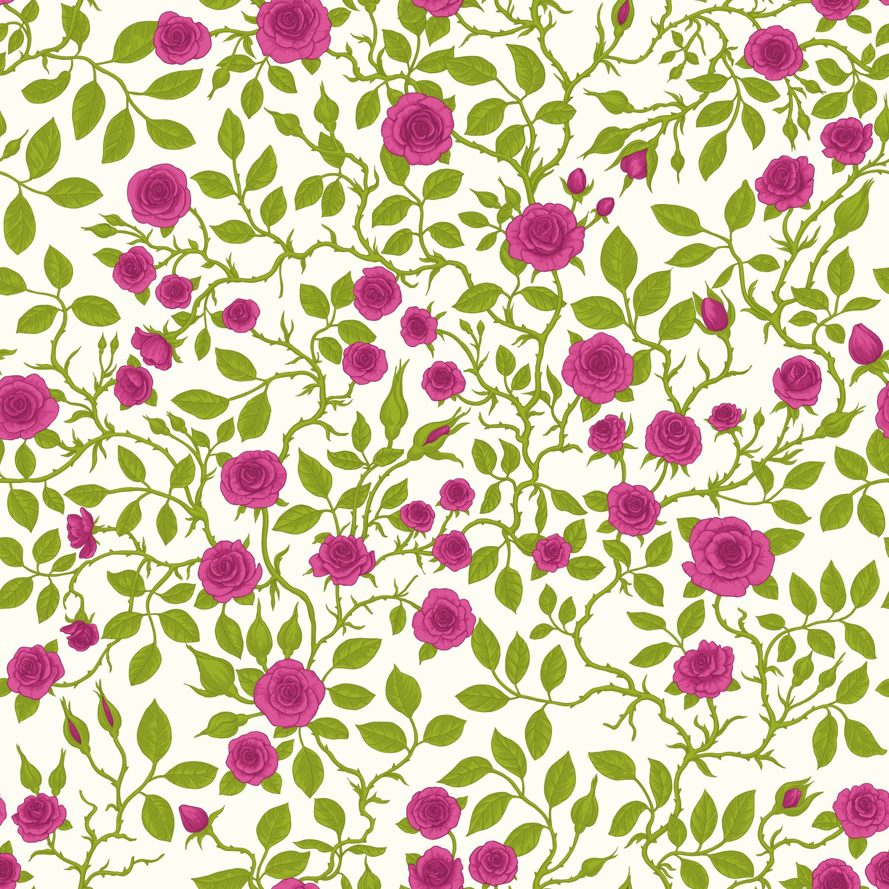 Papier peint treillis Rose en fleurs in your room — zoomed