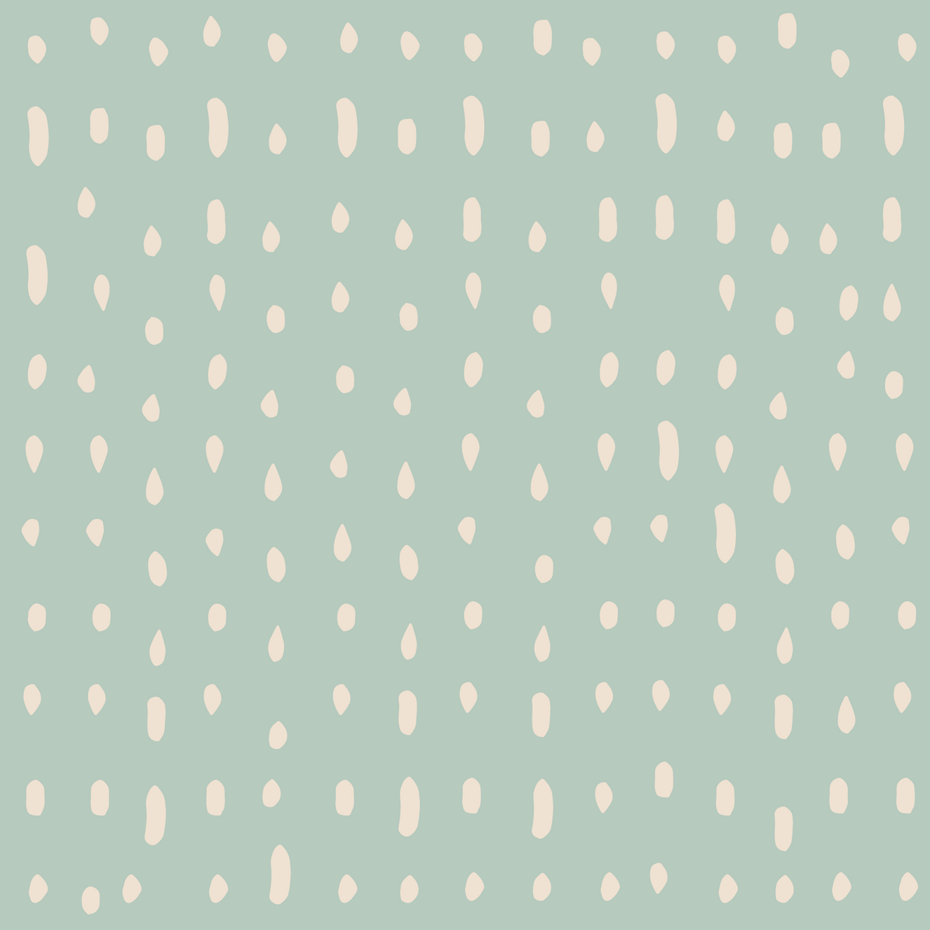 Mid Century Seed Dots Light Sage Wallpaper Wall Mural