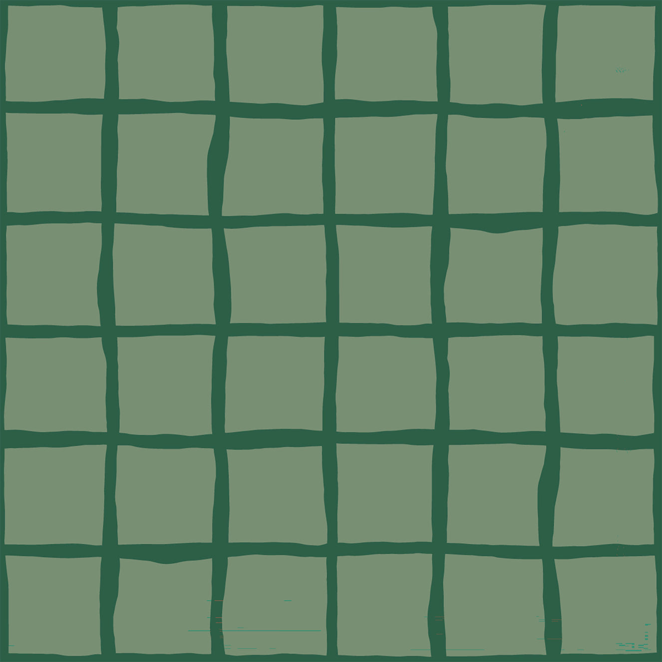 Mid Century Wavy Grid Olive Green Wallpaper Wallpaper⁠