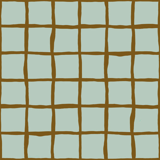 Mid Century Wavy Grid Soft Sage Wallpaper Wallpaper⁠