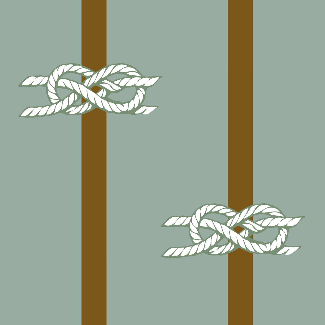 Nautical Rope Stripe Sage Green Wallpaper Wallpaper⁠