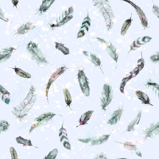 Ethereal Feather Dance Wallpaper⁠