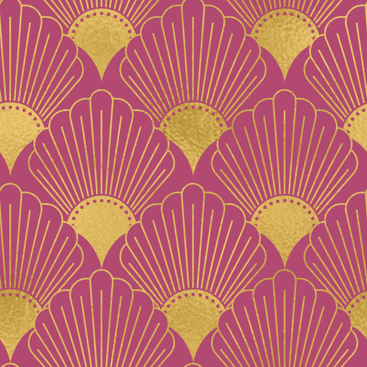 Carta da parati Gatsby Glamour Ventaglio Art Deco in your room — zoomed