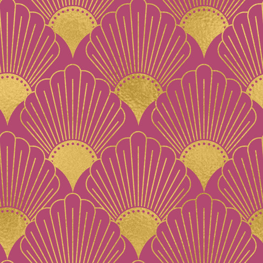 Gatsby Glamour Art Deco Fächer Tapete