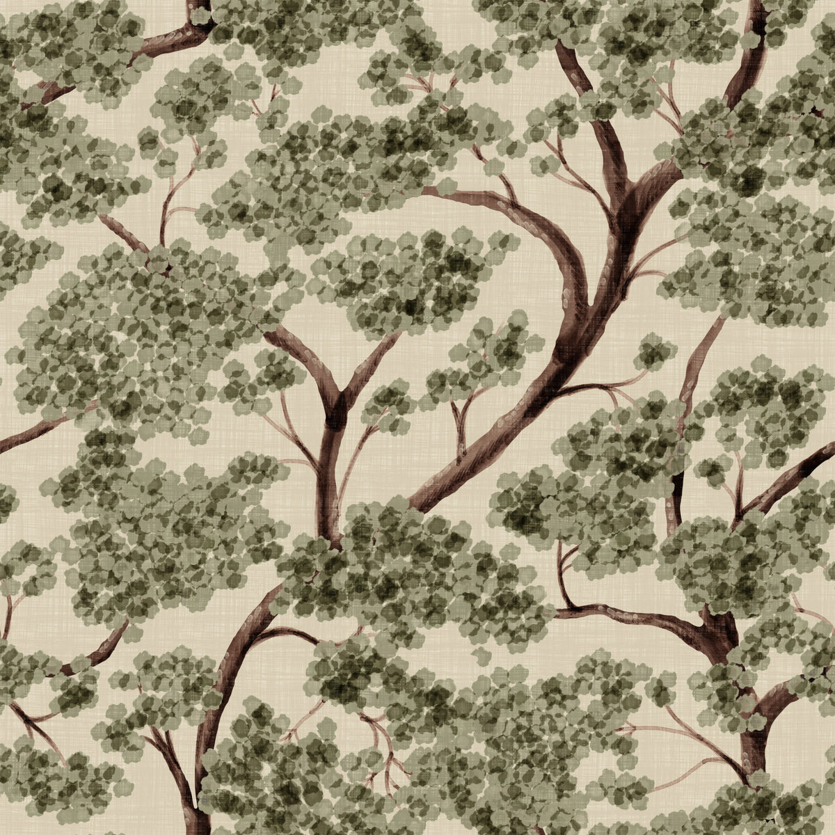 Arbre Traînant Sans Fin - Fresque Murale d'Été in your room — zoomed