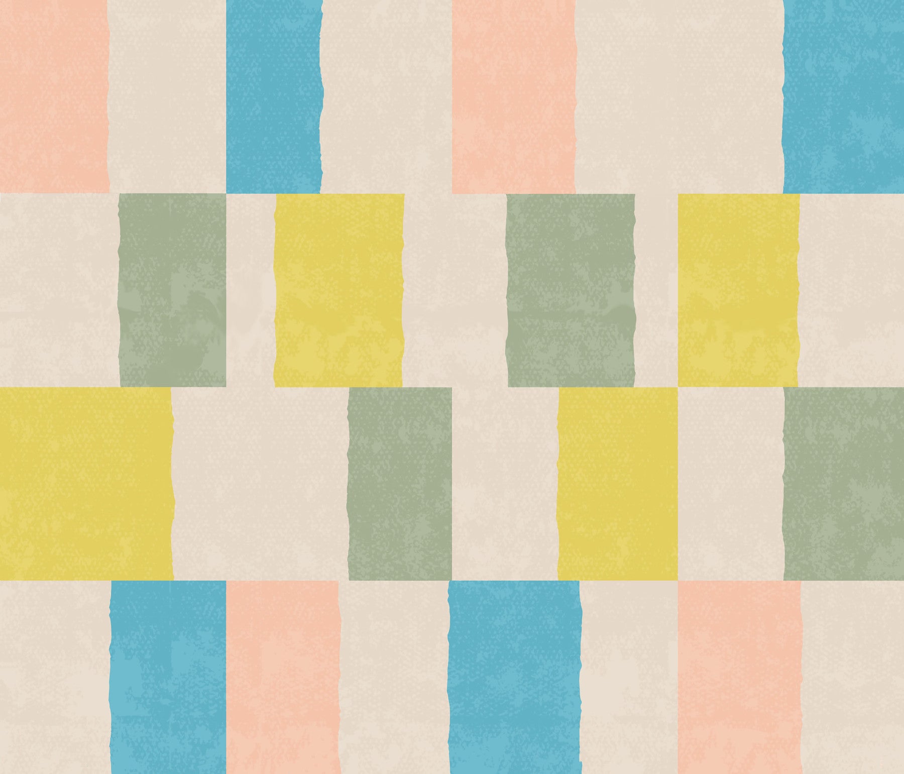 Carta da parati costiera blu geometrica moderna effetto sbiadito dal sole⁠