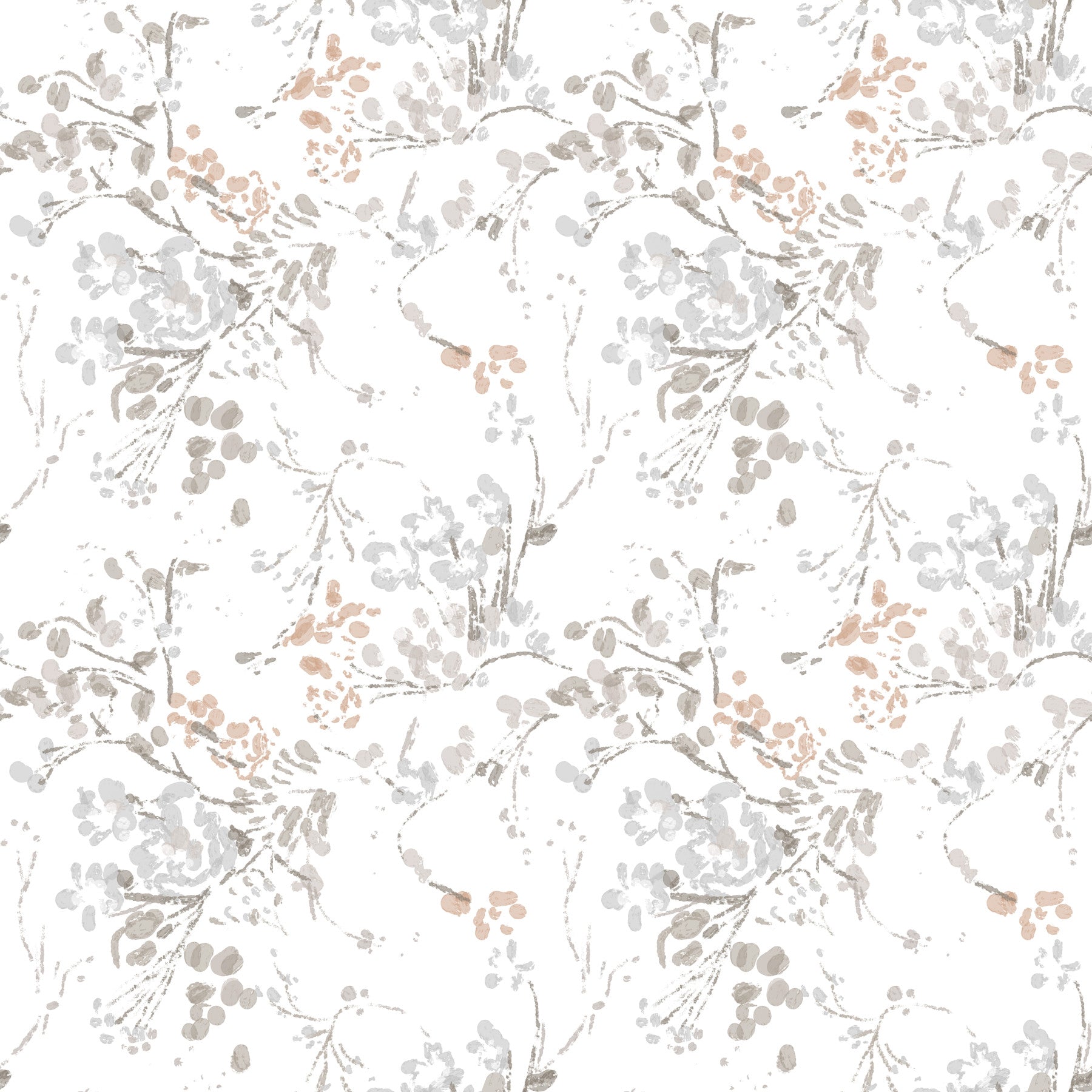 Whispering Pastel Botanicals Tapet