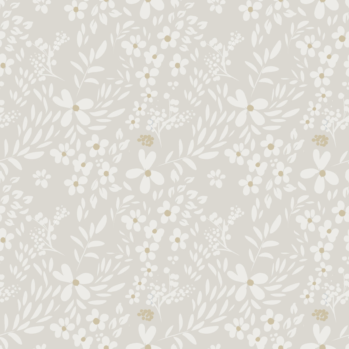 Delikat Engsilhuet Neutral Tapet⁠ in your room