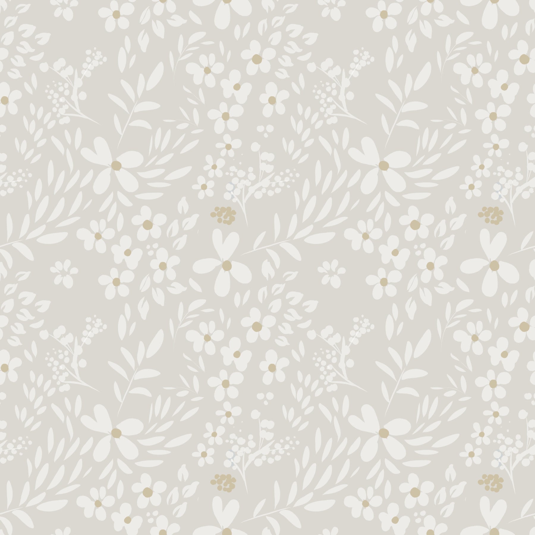 Zarte Wiesen-Silhouette Neutral Tapete
