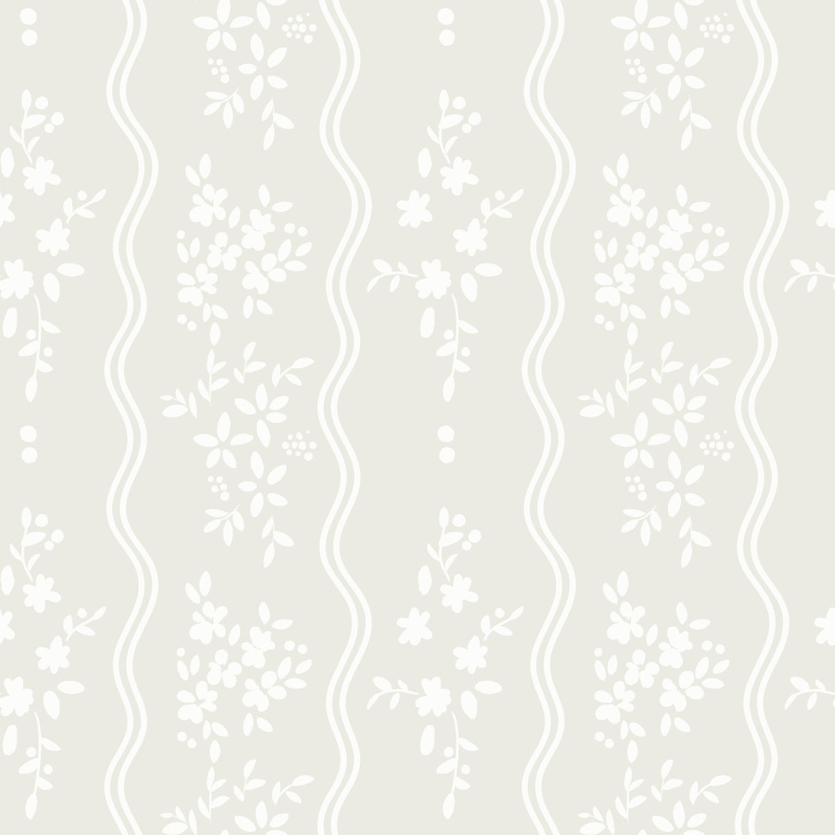 Papier peint Beige Prairies Nordiques Sereines in your room — zoomed