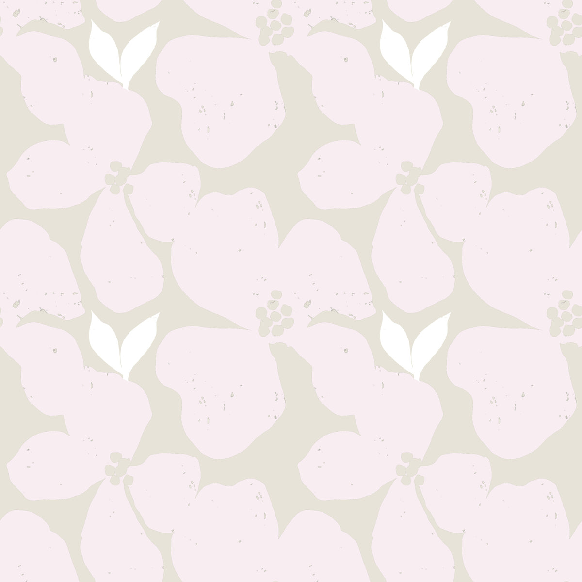 Serene Blush Blossom Floral Wallpaper⁠ in your room