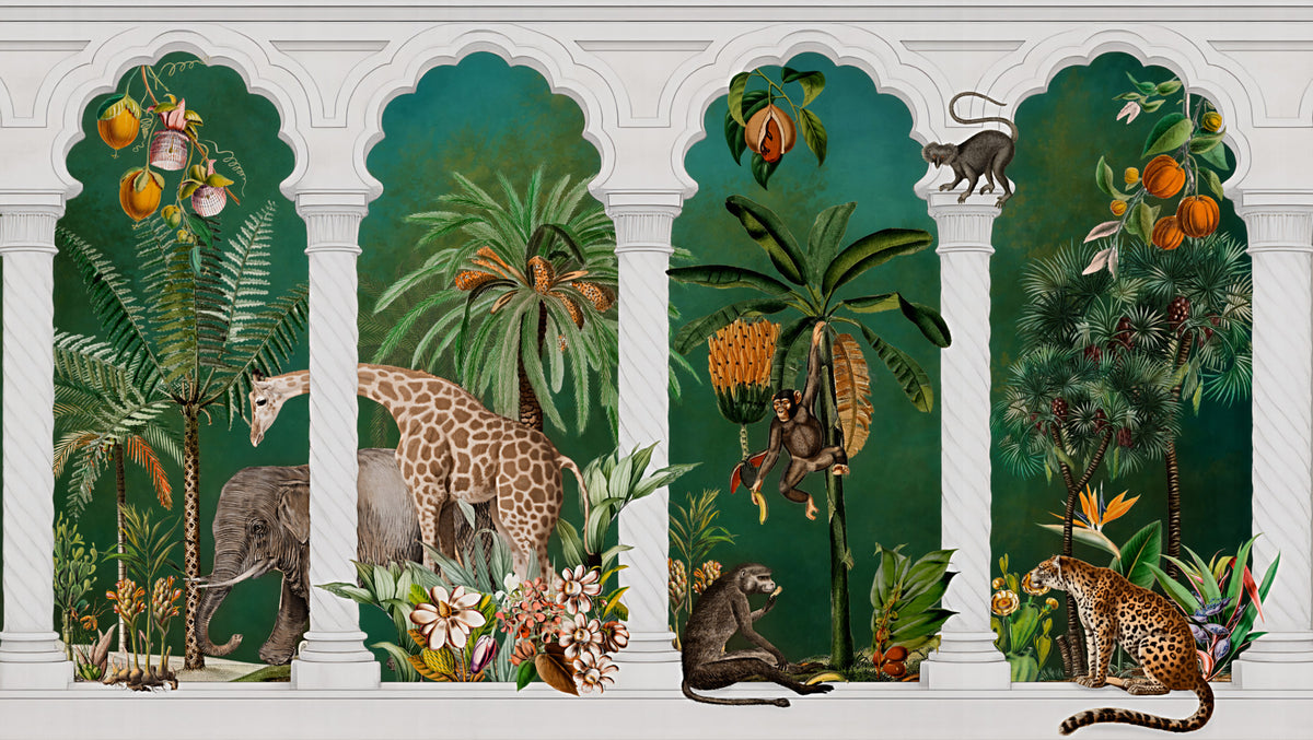 Majestätisches Mogul-Bogen-Safari-Wandbild