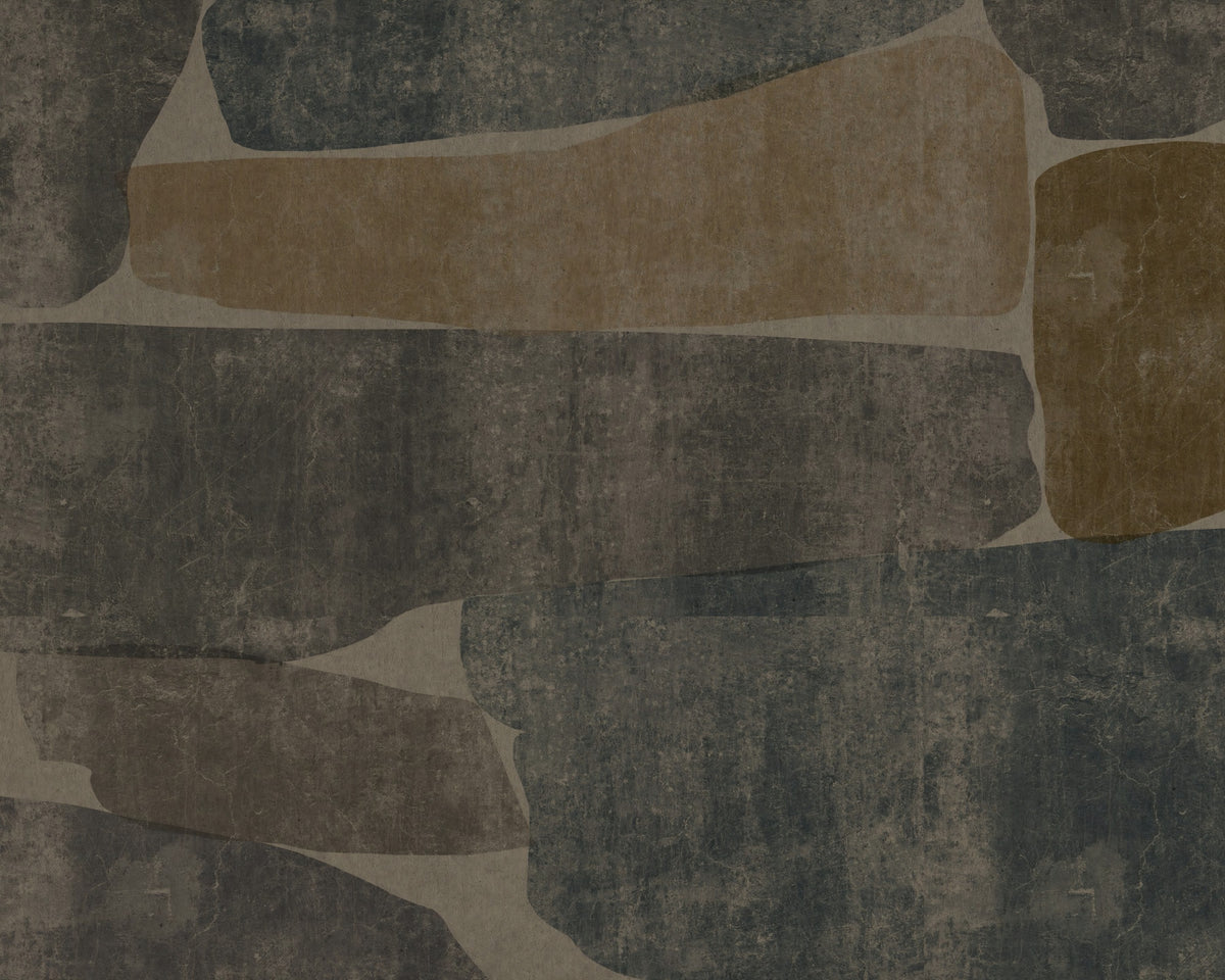 Modern Earthy Stone Slab Wall Mural in your room — zoomed