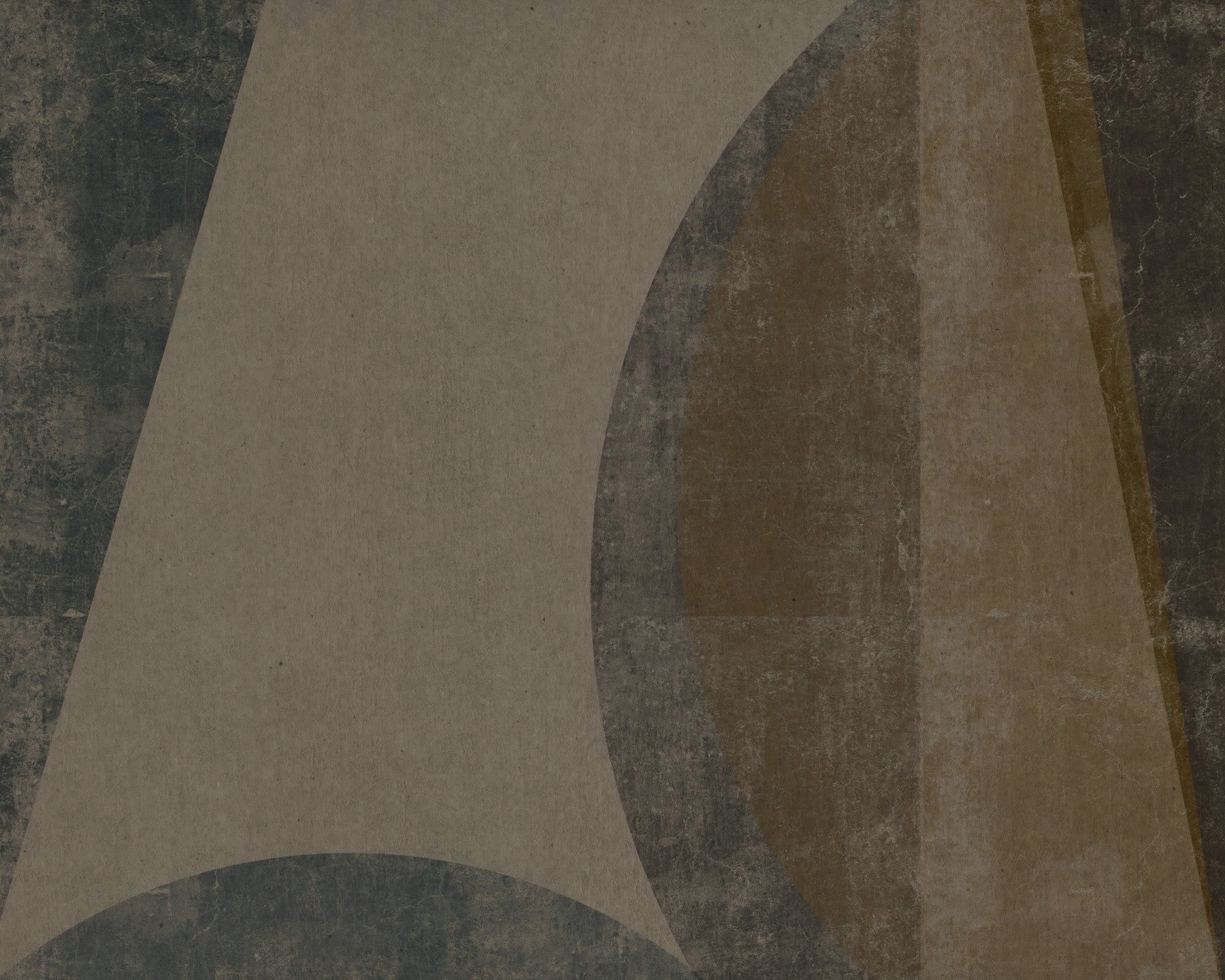 Mid-Century Textured Arcs Wall Mural Wall Mural