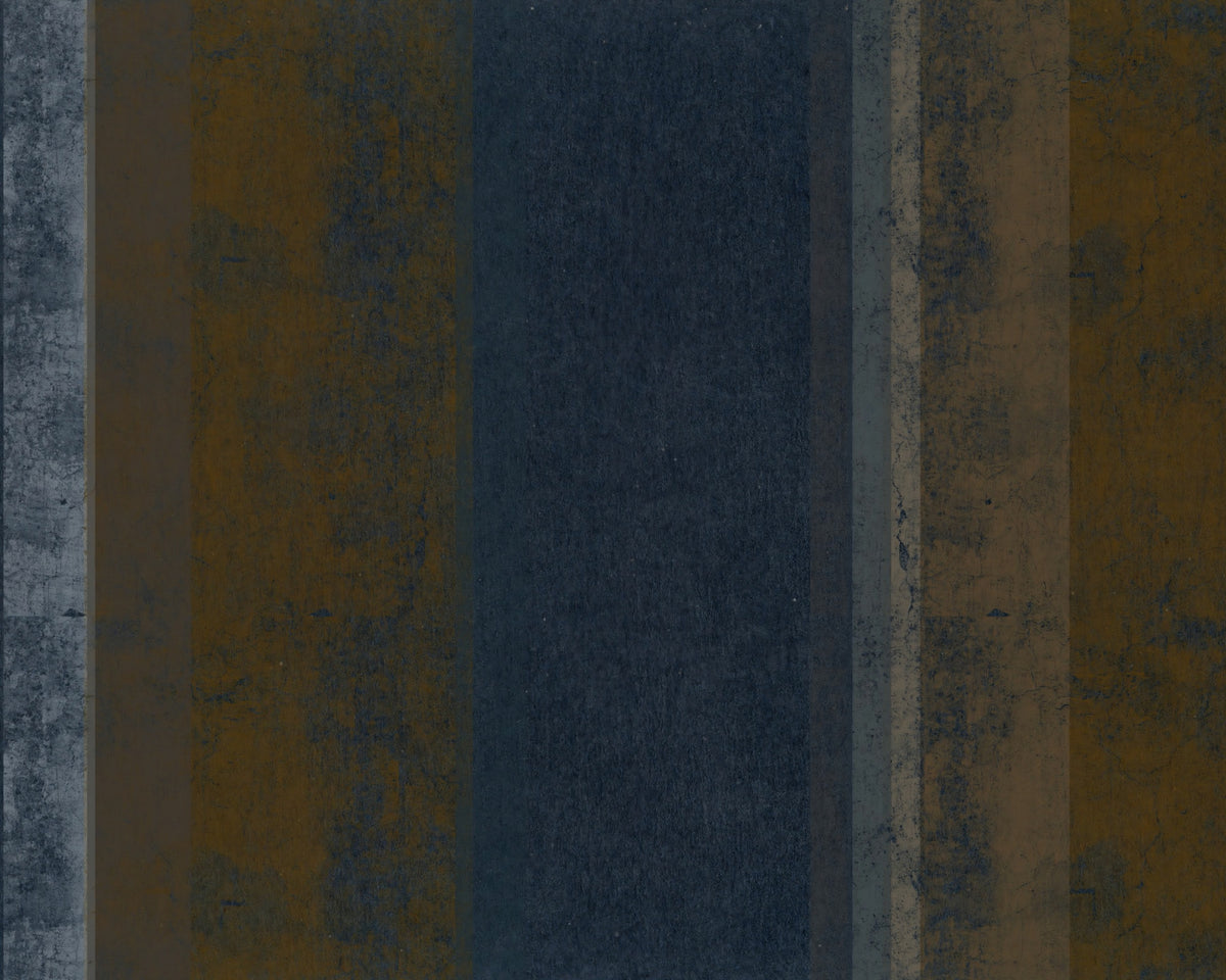 Mural de Pared con Rayas Verticales Texturizadas en Tonos Tierra y Hierro in your room — zoomed