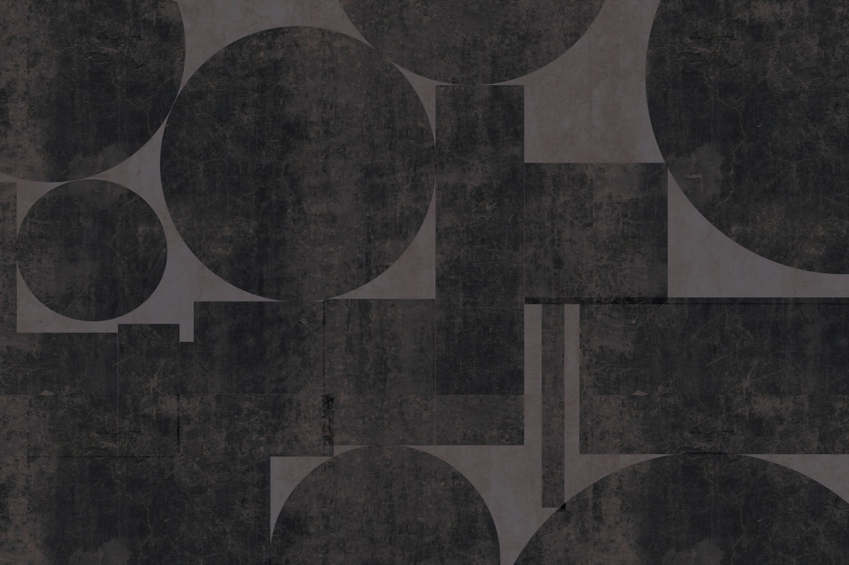 Industriële Houtskool Geometrische Wandmuurdecoratie in your room