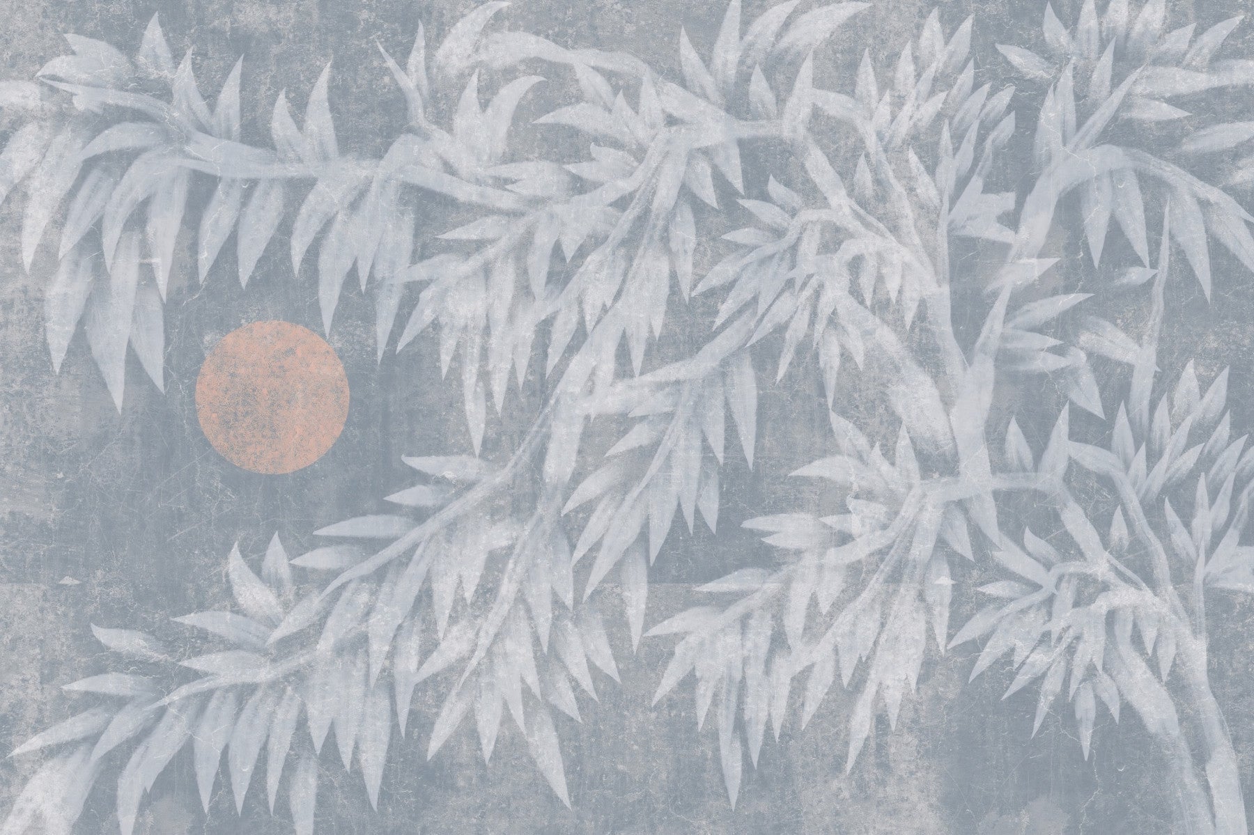 Serene Bamboo and Rising Sun Wall Mural