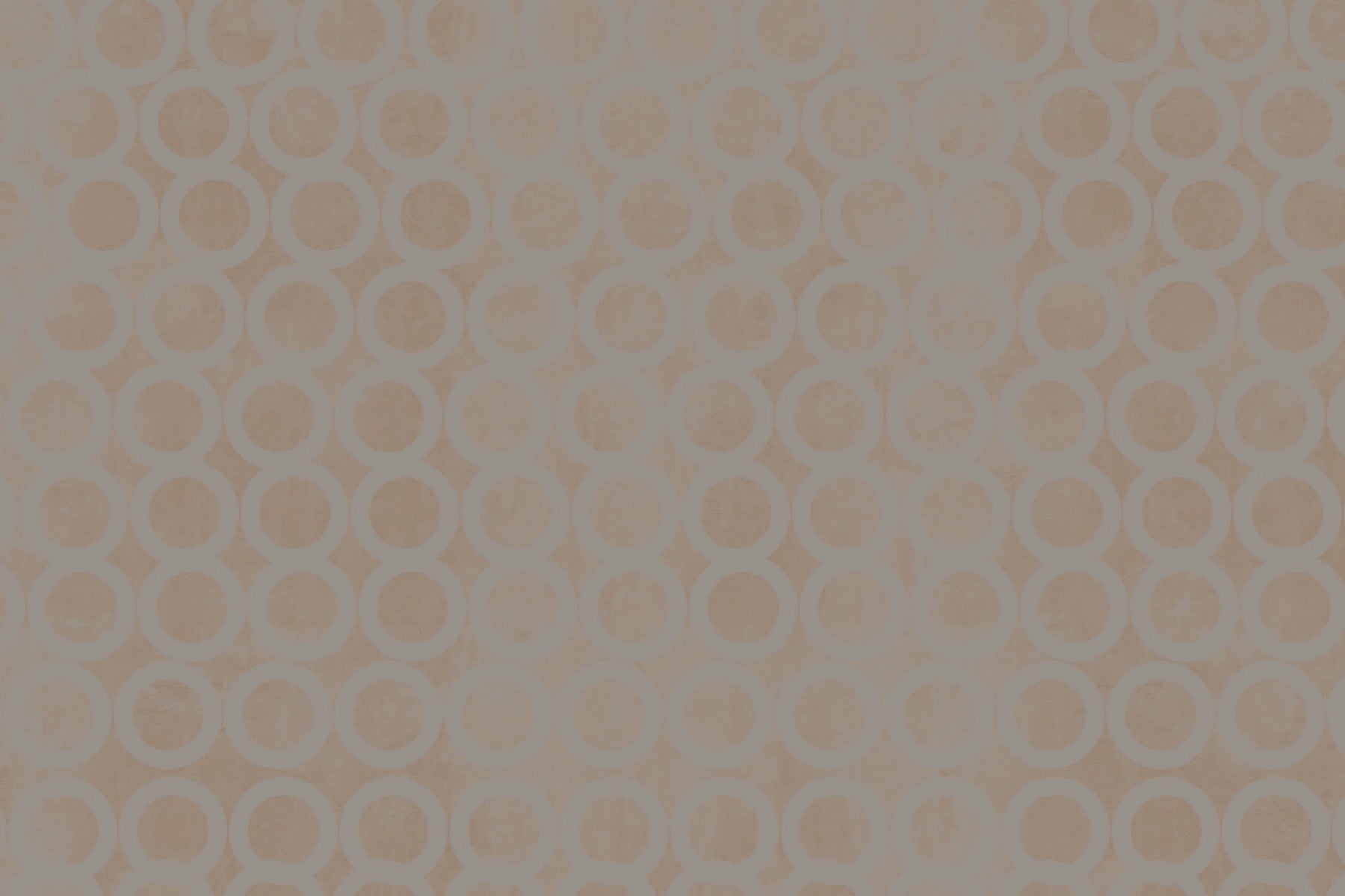 Taupe Interlocking Rings Geometric Wall Mural