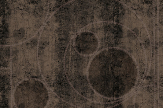 Wandbild mit verwittertem Kohle- und Sepia-Steinmuster