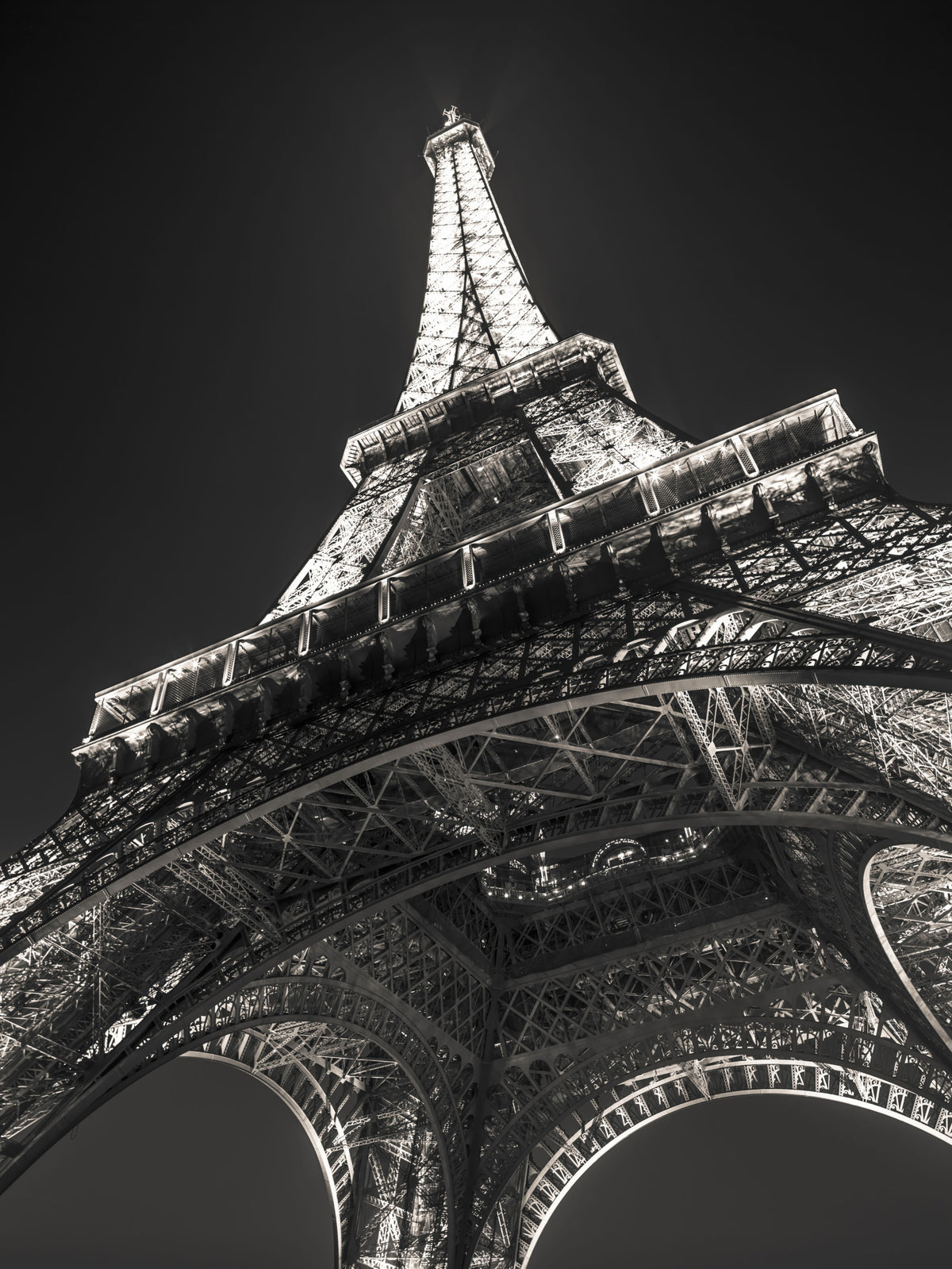 Parisisk nat arkitektonisk perspektiv vægmaleri in your room