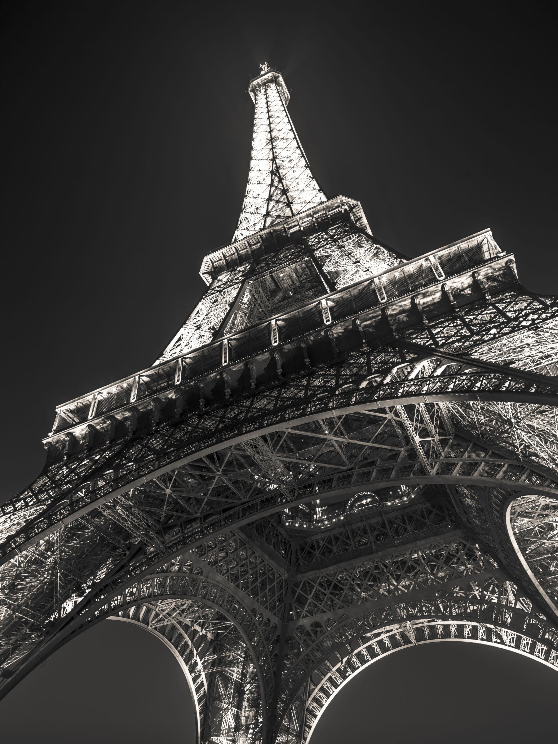Parisian Night Architectural Perspective Wall Mural
