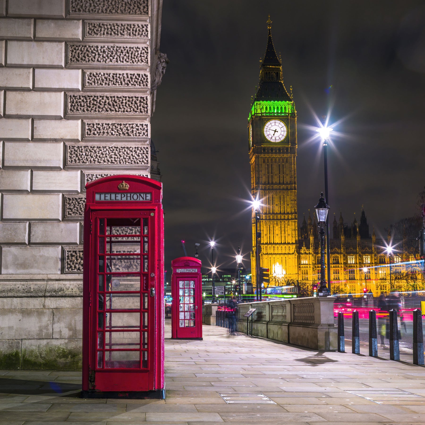 Mitternacht in London Wandbild