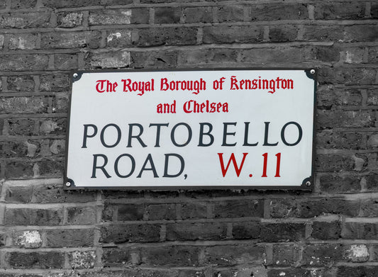 Wandbild Backsteinmauer im West-London-Bezirk