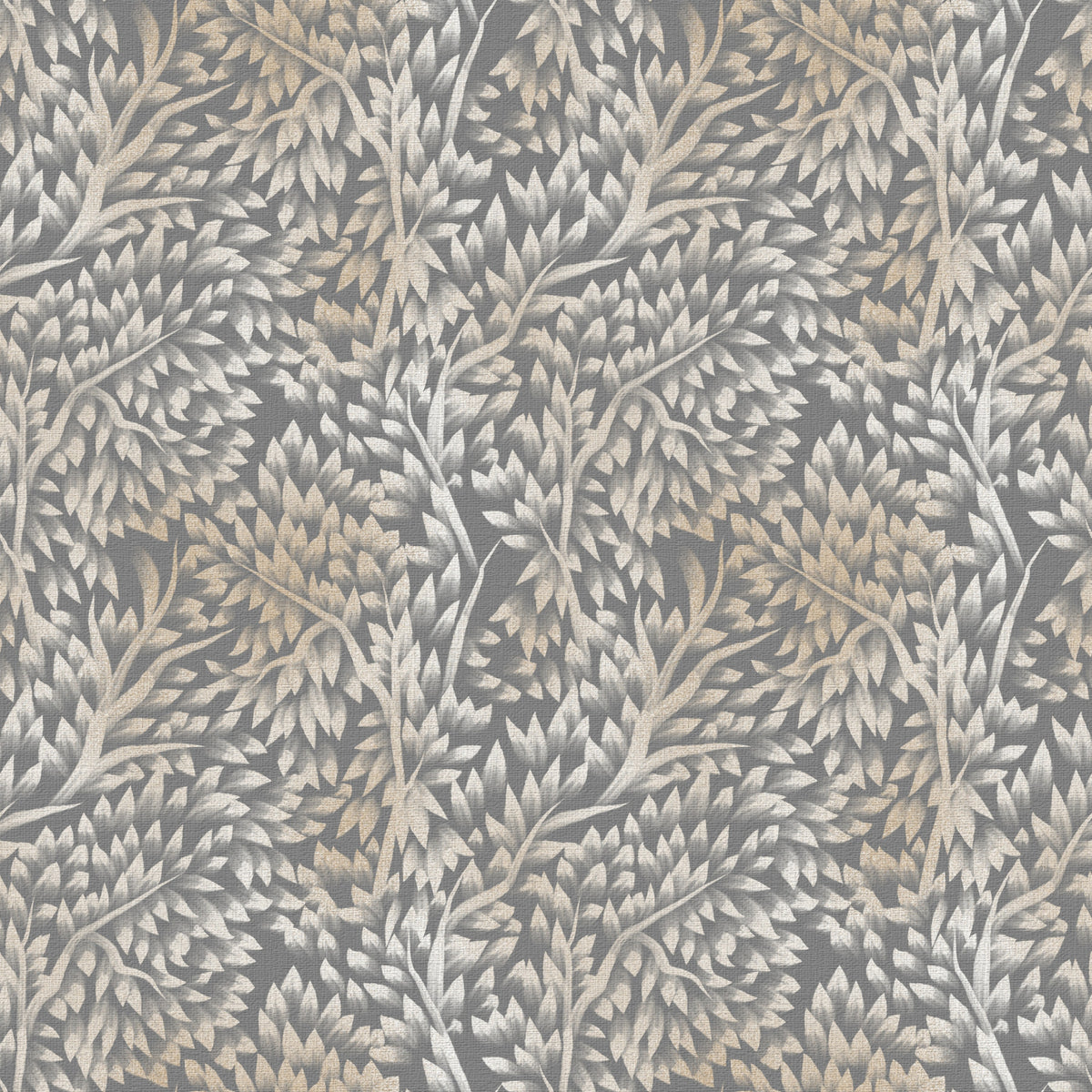 Papel de Parede Texturizado com Folhas de Bétula da Floresta in your room — zoomed