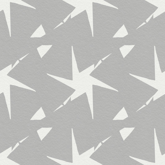 Textured Starburst Geometric Motif Wallpaper⁠