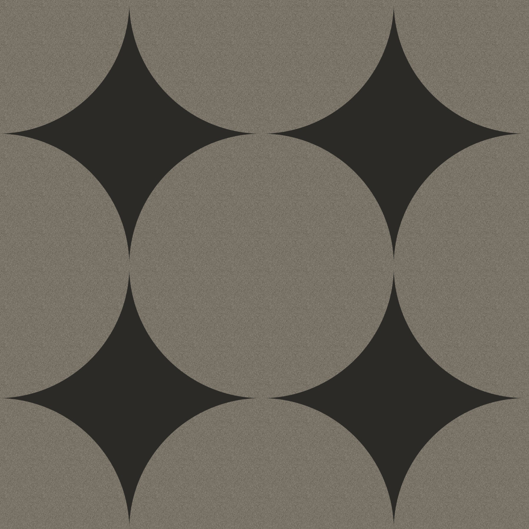 Symmetrische Mid-Century Bögen und Sterne Tapete in your room — zoomed