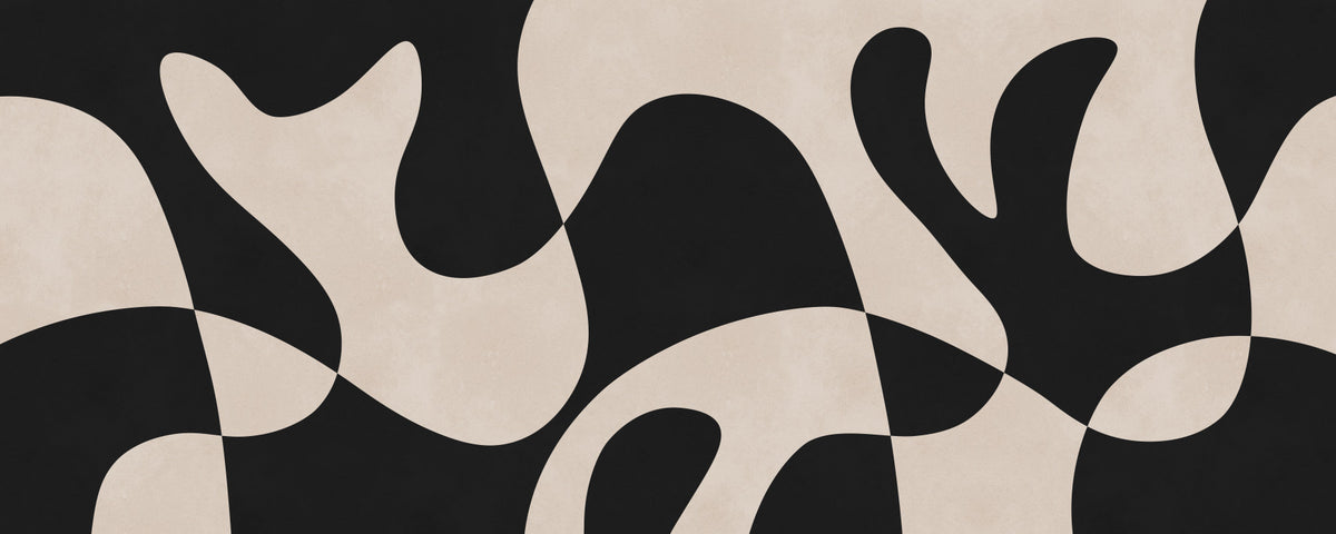 Minimalist Biomorphic Fluidity Wall Mural in your room