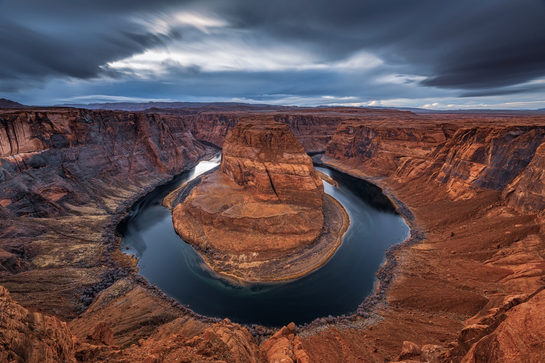 Murale da parete Vista del Canyon Horseshoe Bend Maestoso