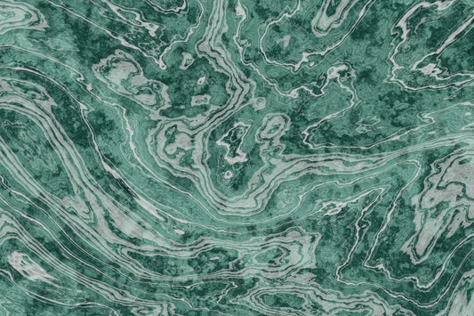 Tapet mural Fluid Earthy Sage și Forest Waves