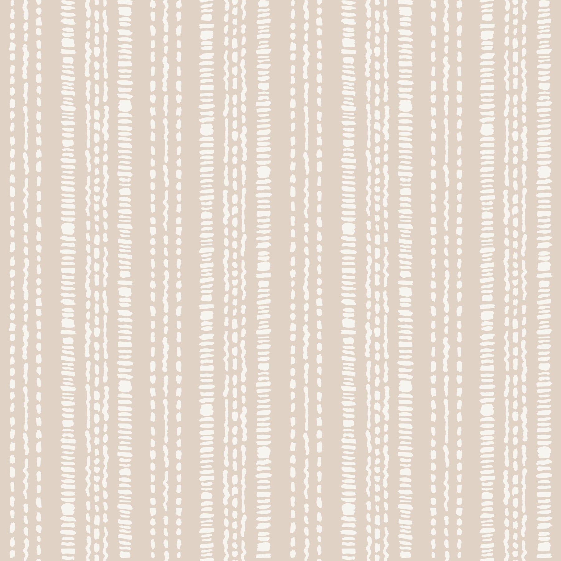 Diskret cremet beige tapet med lineært motiv⁠