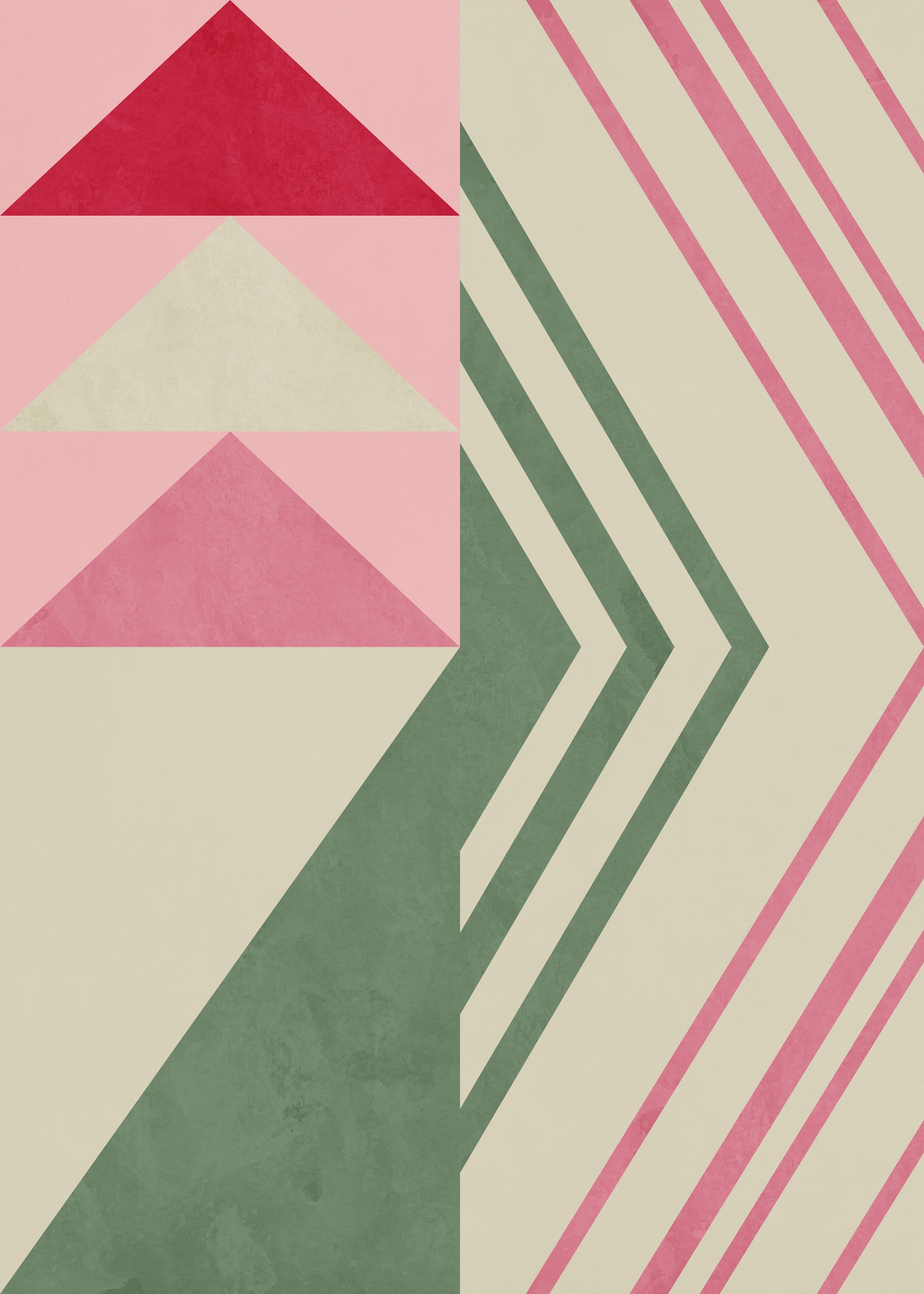 Geometrische Driehoek Harmonie Muurmuurdecoratie