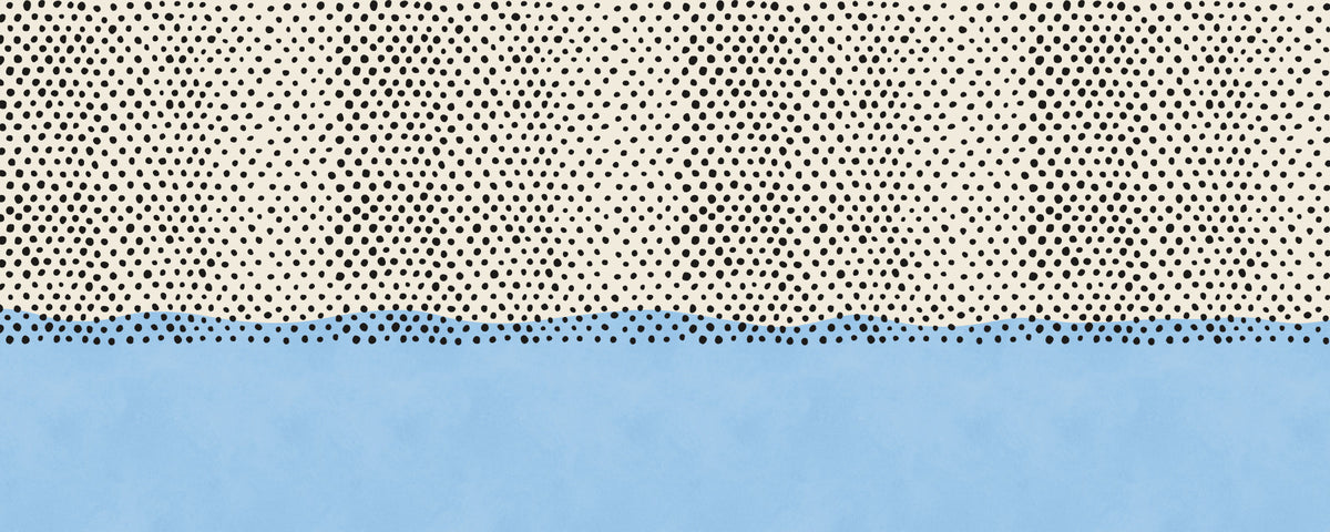 Papier peint panoramique Dotted Horizon pour mur d'accent côtier in your room — zoomed