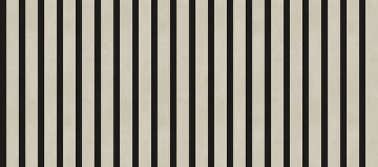 Minimalistische vertikale Streifen in Schwarz und Beige Wandbild