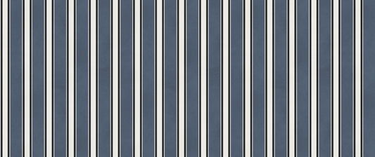 Klassisches Wandbild mit marineblau gestreiftem Muster
