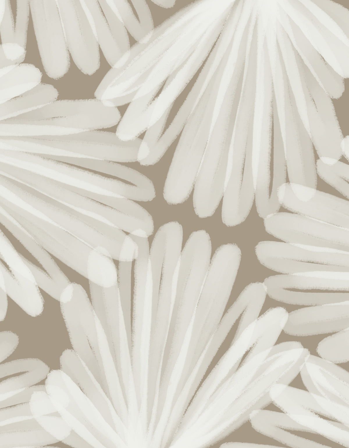 Fresque murale Minimalist Bloom Layers in your room
