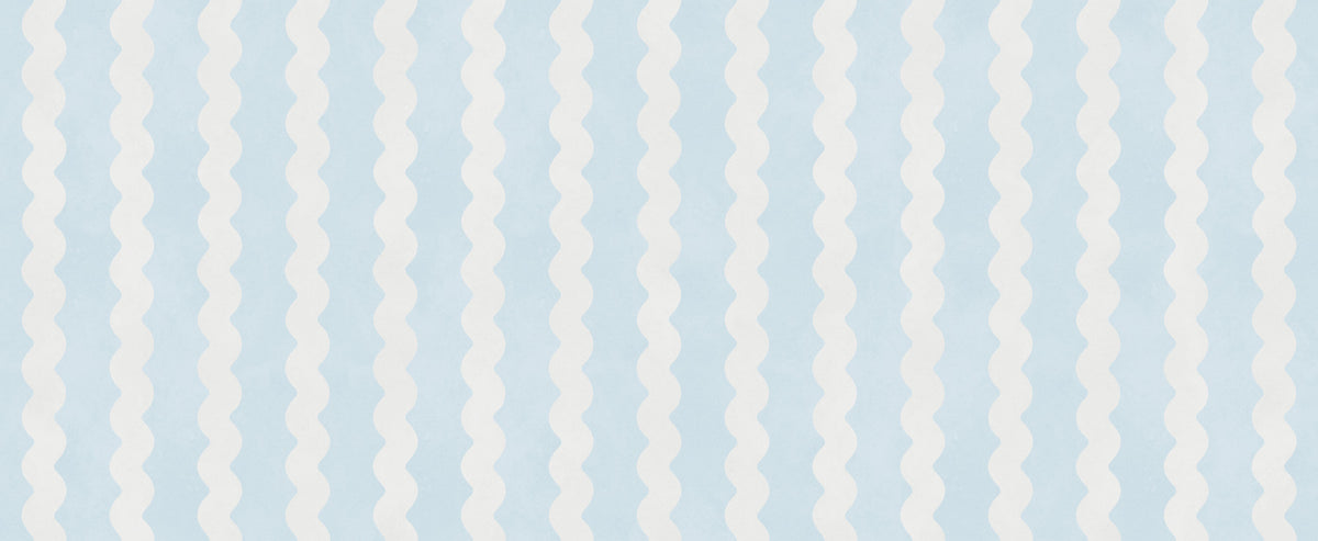 Soft Serenity Bølgete Striper Veggmaleri in your room — zoomed