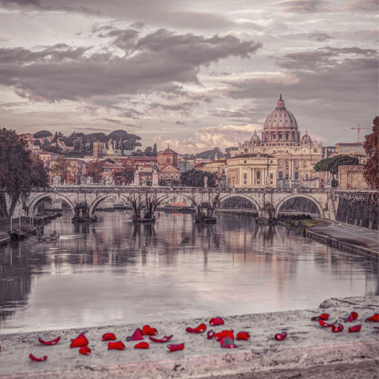 Twilight St. Peter's Basilica View Wall Mural