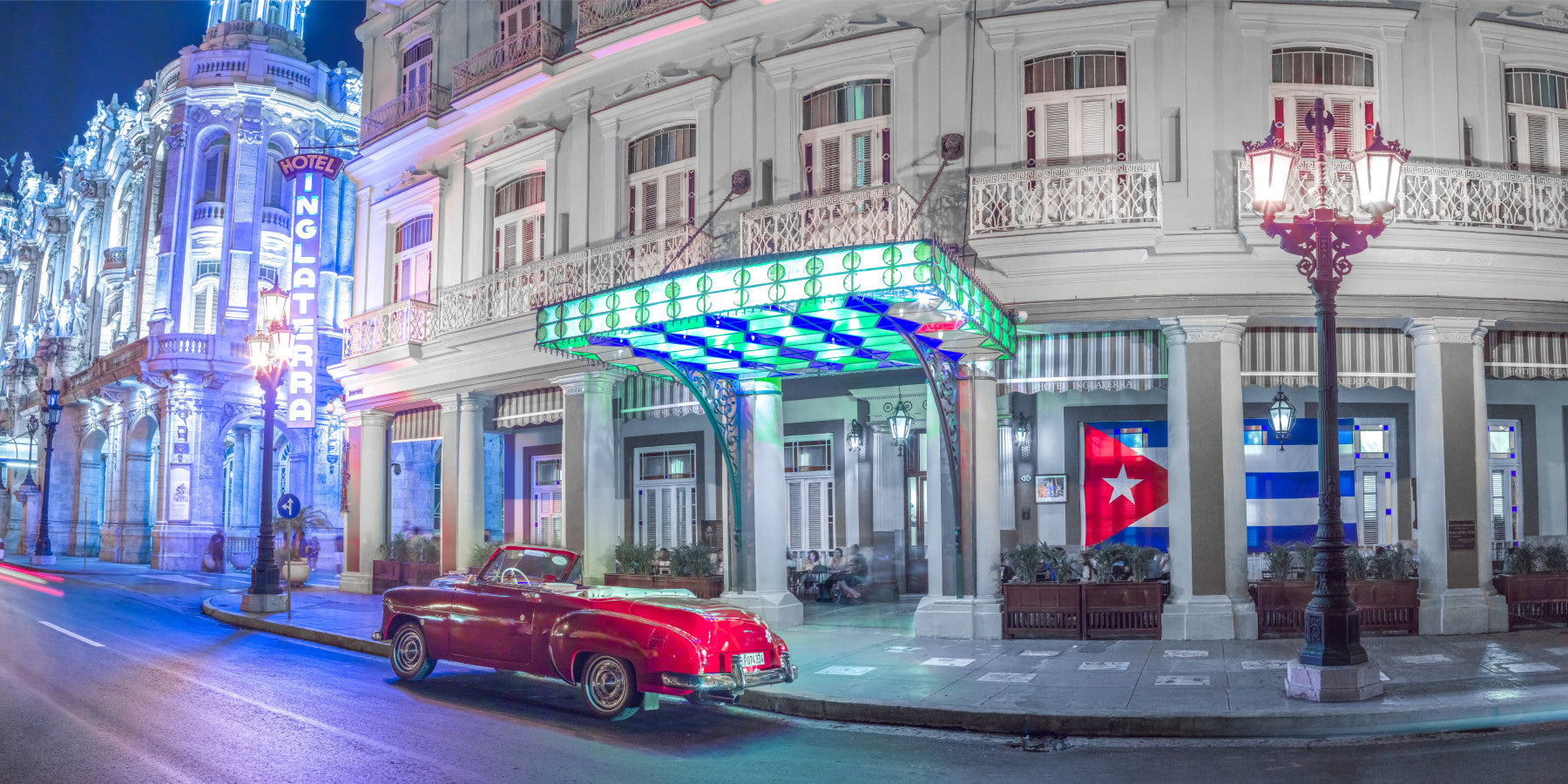 Classic Cuban Nightscape Wall Mural