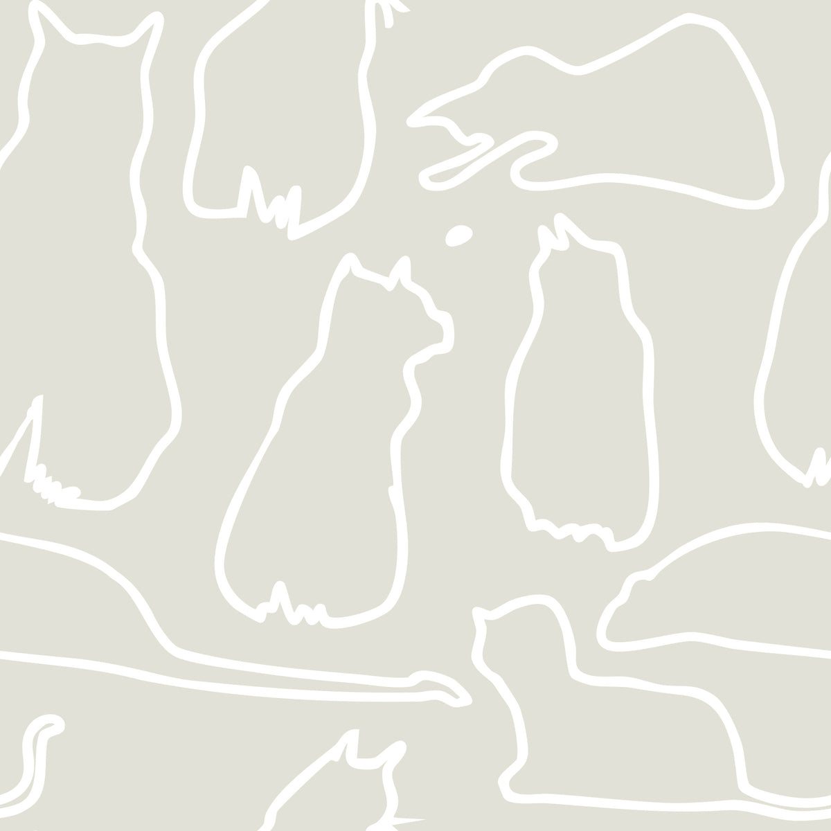 Papier peint Munki and the Spot - Beige⁠ in your room — zoomed
